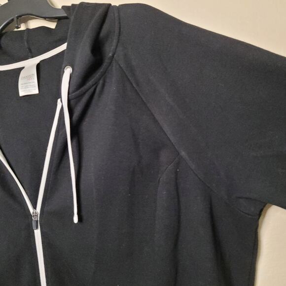 Danskin Now Black Zip Up Sweater - Women's 4XL - Picture 7 of 16